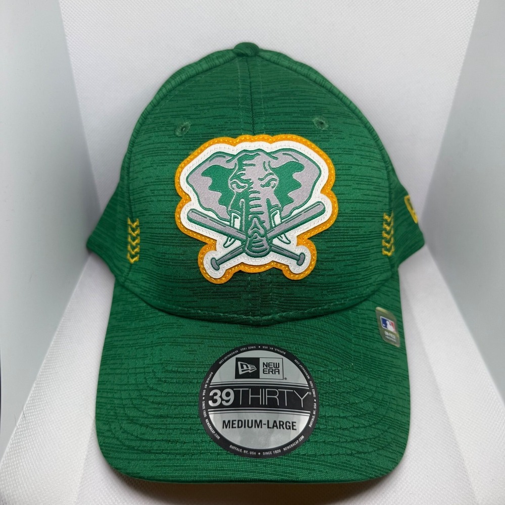 New Era39THIRTY Oakland Athletics Stomper Medium/Large Green/Yellow Hat
